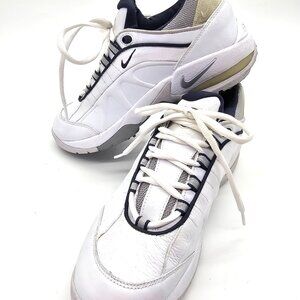 Vintage Nike Air Monarch Golf Cleats Shoes Women's Size 7.5 White Leather